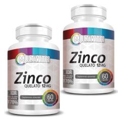 Imagem de Kit 2X Zinco Quelato 60 Cápsulas - Multivita