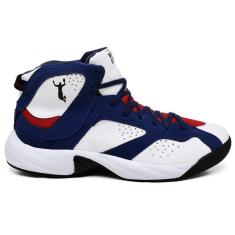 Imagem de Tenis De Basquete Dunk Adrenaline Branco, Azul E Vermelho