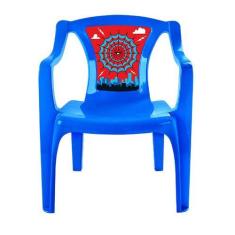 Imagem de Cadeira Infantil Plástico Poltrona Decorada Suporta Até 30Kg - Arqplas