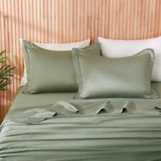 Imagem de Jogo De Lençol Cama King 4 Peças 400 Fios 100%  Algodão Provence - Lin