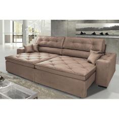 Imagem de Sofá Austin Plus 302Cm Retrátil Com Molas Castor - Ws