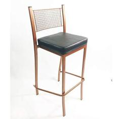 Imagem de Banqueta EMPILHÁVEL Cobre alta assento preto - Poltronas do Sul