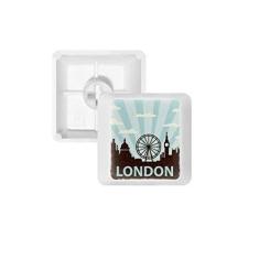 Imagem de Britain UK London Eye Outline United Kingdom teclado mecânico PBT Gaming Upgrade Kit