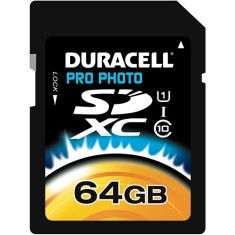 Imagem de Cartão de Memória SDXC-I Duracell 64 GB DU-SX1064GU-R
