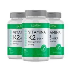 Imagem de Vitamina K2 Menaquinona Mk-7 - 3X De 60 Cápsulas - Lauton