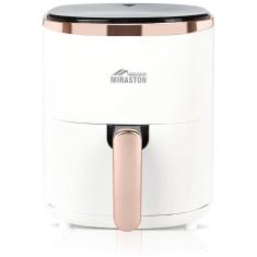 Imagem de Fritadeira Elétrica Air Fryer 9 em 1, 3,4L com Display Digital e 9 Funções Predefinidas, 110V, MIRASTON, Branca e Rosa Gold