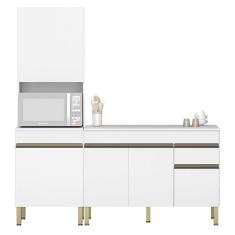 Imagem de Paneleiro E Balcão Gabinete Com Tampo 150cm Lina K02 Supremo - Mpozenato