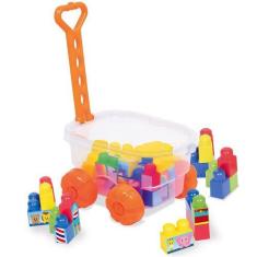 Imagem de Brinquedo Carrinho De Mão Infantil C/ Blocos 2397 - Cotiplas