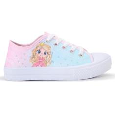 Imagem de Tênis Infantil Feminino Cano Baixo Princesa Casual 74 - LUKYS CALÇADOS