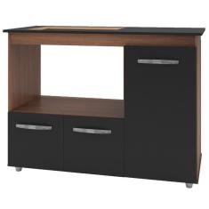 Imagem de Balcao Para Cooktop 5 Bocas 114cm 9475 Savana Preto Mobbs Savana Preto