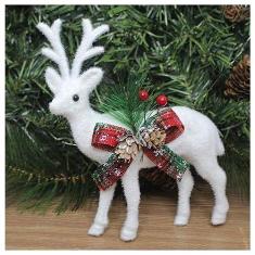 Imagem de Kit 2 Bonecos Decorativos Rena Enfeite De Natal 22cm