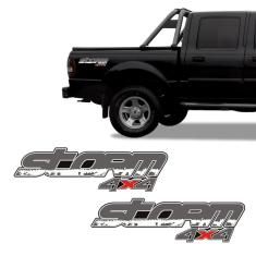 Imagem de Par De Adesivos Storm 4x4 Ranger 2007/2009 Emblema Lateral