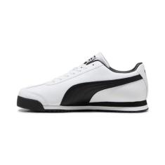 Imagem de PUMA Tênis masculino Roma, 24-standard-puma White-puma Black-Puma Team Gold, 41