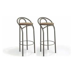 Imagem de Kit 2 Banquetas Sala Jantar Dublin 1B706 2 Un Bronze/Capuccino 31 - Kappesberg