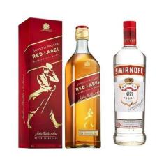 Imagem de Whisky Johnnie Walker Red Label 1L + Vodka Smirnoff 998ml