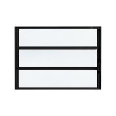 Imagem de Janela de Alumínio Basculante 60x80cm Fortline Atlântica Preto