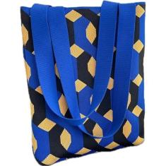 Imagem de DOFOTAWN Bolsas femininas de tricô com estampas fofas, bolsas de ombro estéticas, Preto, L 13.3in * W 11in