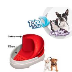 Imagem de Bebedouro Tobo Fonte Gato Cães Elétrico Bivolt 2,5L Vermelho