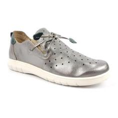 Imagem de Tênis Casual Feminino Couro Prata Velho-Feminino