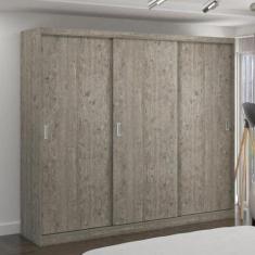 Imagem de Guarda-Roupa Casal 3 Portas De Correr 2 Gavetas Mdfmm7320 Espresso Móv