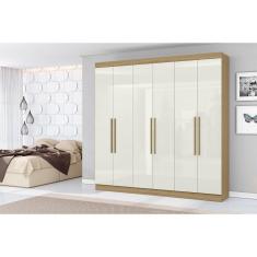 Imagem de Guarda Roupa Livorno 6 Portas 2 Gavetas Atacama Off White - Aramóveis