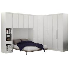 Imagem de Guarda Roupa Modulado Rizon 005 Casal 6 Peças Novo Horizonte Cor Branco