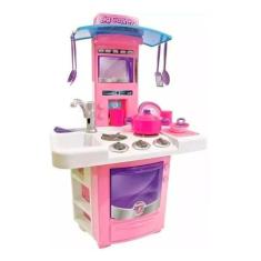 Imagem de Cozinha Infantil Completa C/ Pia Fogão Forno Sai Água - Big - Big Star