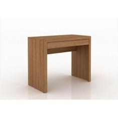 Imagem de Mesa Para Home Office Com Gaveta Me4107 Amendoa Tecno Mobili