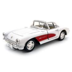 Imagem de Carrinho Miniatura Chevrolet Corvette 1957 Escala 1:34 (Branco) - Kins