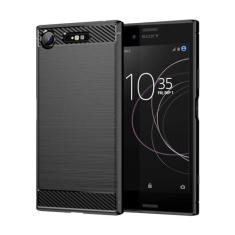 Imagem de Capas para Sony Xperia XZ1.Caso básico,Botão de pressão flexível / 360 ° Proteção completa,Anti-fingerpirnts