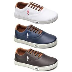 Imagem de Kit 3 Tênis Casual Infantil Menino Confortável Dia a Dia - Polo Blu, B
