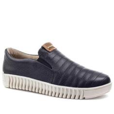 Imagem de Tênis Pegada Slip On Pespontos Couro-Feminino