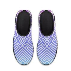 Imagem de GOSTONG Tênis masculino casual sem cadarço mocassim fácil antiderrapante respirável malha legal tênis de corrida para homens preto EUA 34-48, Padrão azul, 36