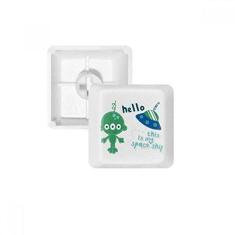 Imagem de Kit de atualização para jogos com teclado mecânico PBT do Universo e alienígena Hello Alienígena