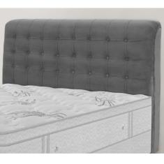 Imagem de Cabeceira Casal Estofada Dama Simbal  Escuro