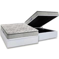 Imagem de Cama Box Baú Casal: Colchão Espuma D33 Anjos  Orthosono Pillow Top + B