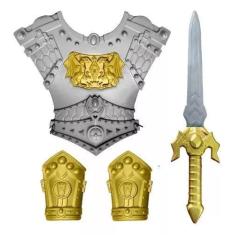 Imagem de Fantasia Festa Armadura Medieval Gladiador Infantil Peitoral - Toy Mas
