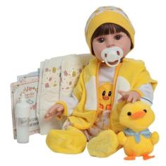 Imagem de Boneco Reborn Menino Realista Corpo 100% de Vinil Patinho - Cegonha Re