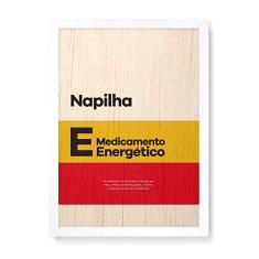 Imagem de Arte Maníacos Quadro Decorativo em Madeira Napilha - 23x16,25cm (Moldura caixa em laca )