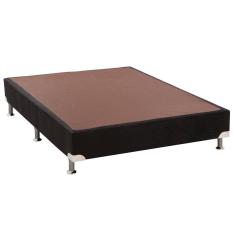 Imagem de Base de Cama Box Camurca Preto Viuva 128 cm (larg) Baixa - 42893
