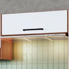 Imagem de Armário Aéreo Cozinha Giovanna 1 Porta Freijó/Branco - Irm Móveis