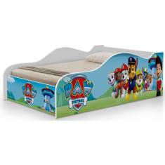 Imagem de Cama infantil da patrulha canina para menino com proteção lateral