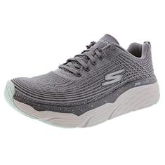 Imagem de Skechers Tênis de corrida feminino Max Cushion Elite - Your Planet, Cinza/Aqua, 36