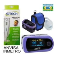 Imagem de Oximetro De Dedo Digital Com Curva GTECH + Termometro GTECH