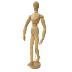 Imagem de Boneco Articulado Madeira Desenho Manequim 20 Cm Modelo