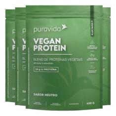 Imagem de Whey Protein Vegano Neutro 4 X 450G Puravida
