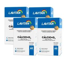 Imagem de Vitamina D Lavitan 1000 Ui Cálcio 60 Comprimidos 4 Caixas