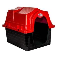 Imagem de Casa Casinha Pet Cachorro Cães Médio Porte Nº4 Vermelha - Jel Plast