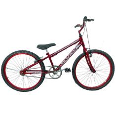 Imagem de Bicicleta Infantil Passeio Aro 24 Mtb Masculina Vermelho