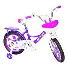Imagem de Bicicleta Princess Aro16 Roxa Meninas 5A 8 Anos Unitoys 1402